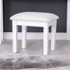 Maison White Painted Furniture Dressing Table Stool