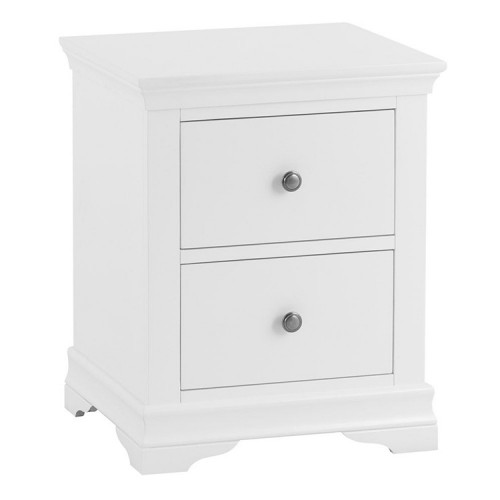 Maison White Painted Furniture Large Bedside Cabinet  