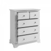 Newbury White Painted Furniture 2 Over 3 Chest of Drawers