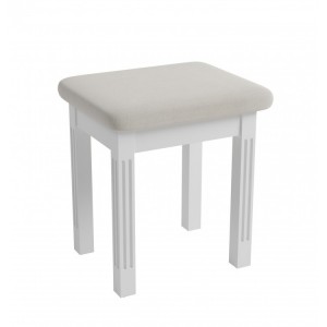 Newbury White Painted Furniture Dressing Table Stool