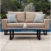 Maze Lounge Outdoor Fabric Ethos Taupe 2 Seat Sofa Set 