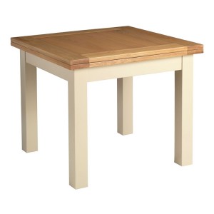 Lundy Painted Oak Furniture 3 x 3 Flip Top Dining Table
