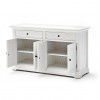 Provence White Painted Furniture Hutch Cabinet