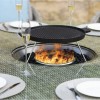 Maze Rattan Oxford 8 Seat Round Fire Pit Dining Set With Heritage Chairs  