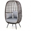 Maze Rattan Garden Furniture Riviera Grey Chair  