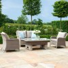Maze Rattan Garden Furniture Cotswolds 2 Seat Sofa Dining with Rising Table 