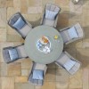 Maze Rattan Garden Furniture Oxford Round Ice Bucket Table & Venice Chairs  