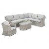 Maze Rattan Garden Furniture Oxford Large Group Corner Sofa Set With Chair  