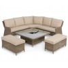 Maze Rattan Garden Furniture Winchester Royal Corner Bench Set with Rising Table  