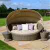 Maze Rattan Garden Furniture Winchester Daybed With Side Tables  