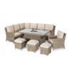 Maze Garden Furniture Winchester Kingston Ice Bucket Corner Rising Table Armchair Set  