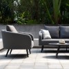 Maze Lounge Outdoor Fabric Ambition 3 Seat Sofa Set in Flanelle 
