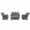 Signature Weave Garden Furniture Mia Grey 2 Seater Sofa Set
