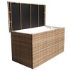 Signature Weave Garden Furniture Triple Weave Caramel Medium Cushion Storage Box