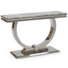 Vida Living Arianna Grey Marble and Chrome Coffee & Console Table Set