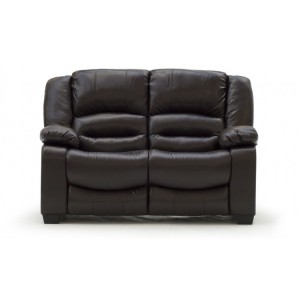 Vida Living Furniture Barletto Brown Leather 2 Seater Fixed Sofa