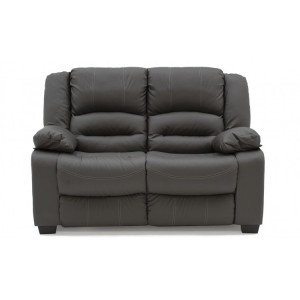 Vida Living Furniture Barletto Grey Leather 2 Seater Fixed Sofa