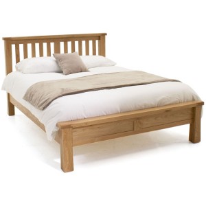Vida Living Breeze Oak Furniture Super Kingsize 6ft Bed With Low Footend
