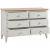 Alfriston White Painted Furniture 6 Drawer Chest