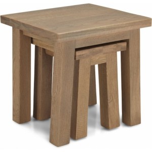 Alpha Oak Furniture Nest Of 2 Tables