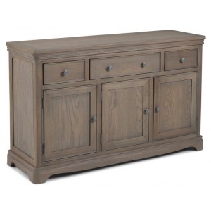 Vezelay Oak Furniture 3 Drawer 3 Door Large Sideboard