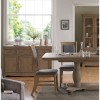 Vezelay Oak Furniture 1 Drawer Lamp Table with Shelf