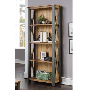 Urban Elegance Reclaimed Wood Furniture Tall bookcase