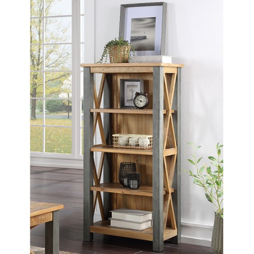 Urban Elegance Reclaimed Wood Furniture Small Bookcase