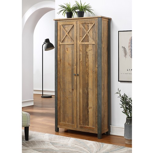 Urban Elegance Reclaimed Wood Furniture Living Room Storage Cabinet