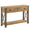 Urban Elegance Reclaimed Wood Furniture 4 Drawer Console Table 