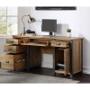 Urban Elegance Reclaimed Wood Furniture Twin Pedestal Home Office Desk - PRE ORDER