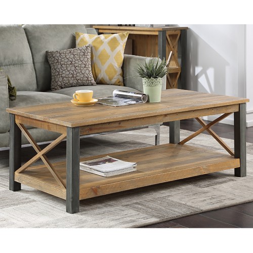 Urban Elegance Reclaimed Wood Furniture Extra Large Coffee Table