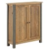 Urban Elegance Reclaimed Wood Furniture Small Shoe Storage Cupboard
