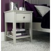 Bentley Designs Ashby Soft Grey Painted Furniture 1 Drawer Nightstand