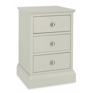Bentley Designs Ashby Cotton Painted Furniture 3 Drawer Nightstand 