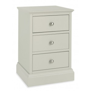 Bentley Designs Ashby Cotton Painted Furniture 3 Drawer Nightstand