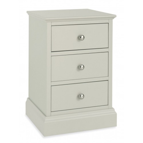 Bentley Designs Ashby Cotton Painted Furniture 3 Drawer Nightstand