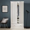 Bentley Designs Ashby White Painted Furniture Double Wardrobe