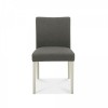 Bentley Designs Bergen Grey Painted Titanium Upholstered Chair Pair