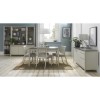 Bentley Designs Bergen Grey Painted Extension Dining Table 4-6 Seater