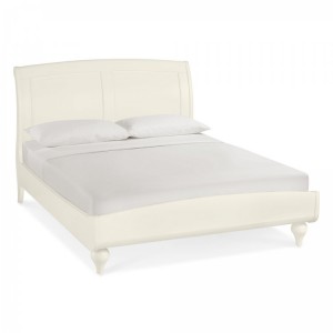 Bentley Designs Bordeaux Ivory Painted 4ft6 Double Bed Low Footend