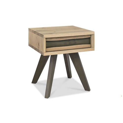 Bentley Designs Cadell Oak Furniture Lamp Table with Drawer
