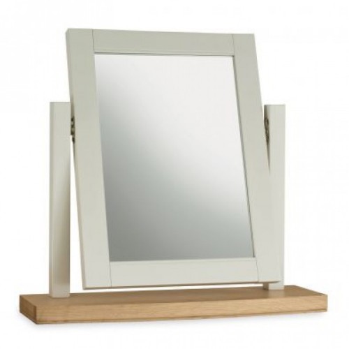 Hampstead Soft Grey & Pale Oak Furniture Vanity Mirror