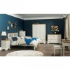 Hampstead Soft Grey & Pale Oak Furniture 3 Drawer Bedside Table