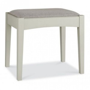 Hampstead Soft Grey & Pale Oak Furniture Dressing Table Stool 