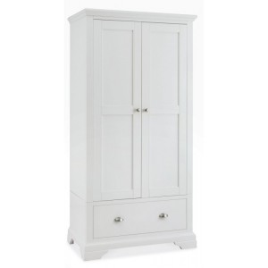 Hampstead White Painted Furniture Double Wardrobe