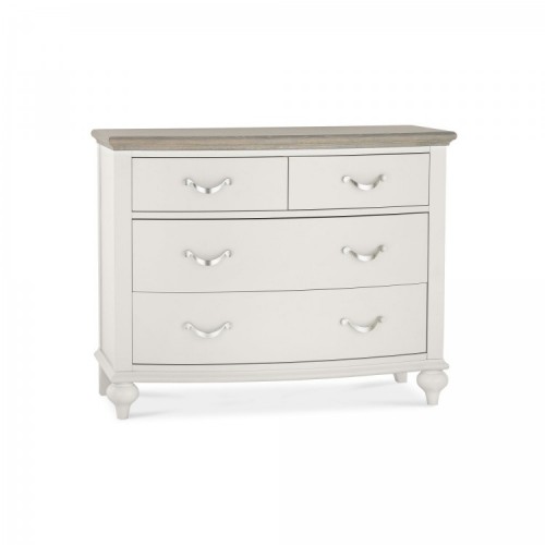 Montreux Grey & Washed Oak Furniture Chest Of Drawers