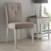 Montreux Soft Grey Painted Furniture Upholstered Fabric Chair Pair