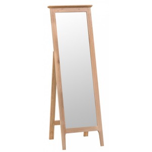Bergen Oak Furniture Cheval Mirror 