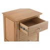 Bergen Oak Furniture Extra Large Bedside Cabinet